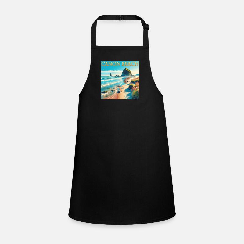 Cannon Beach Oregon Beach Vacation Design Children's Apron