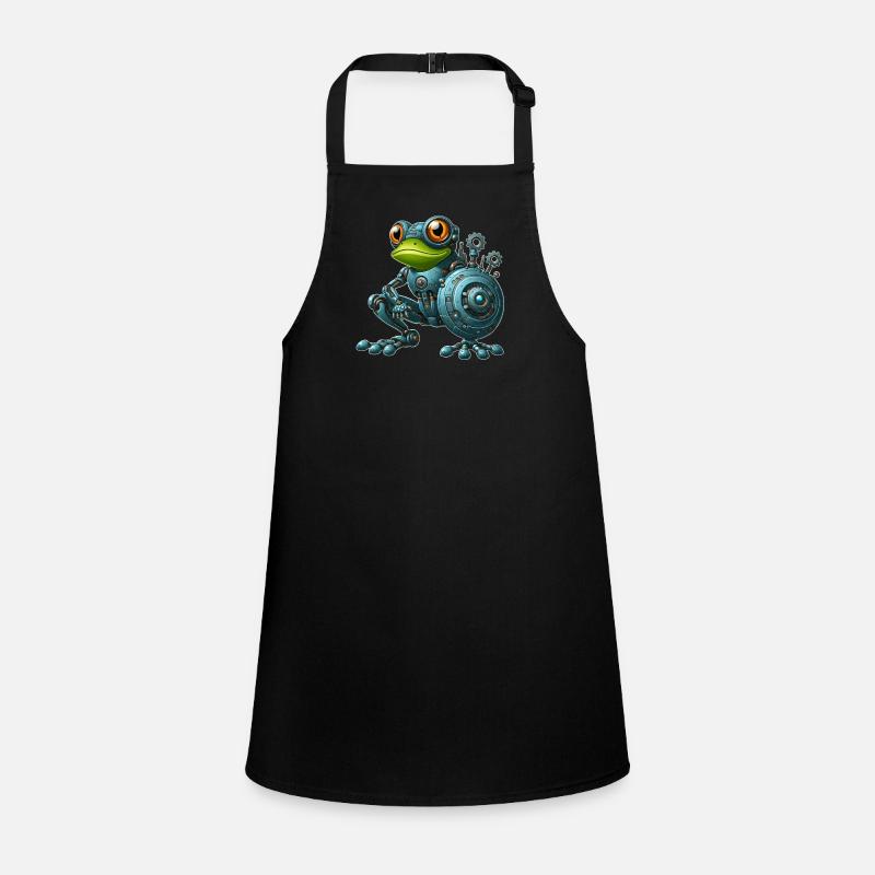 Cyborg grenouille crapaud crapaud robot robot design Tablier Enfant