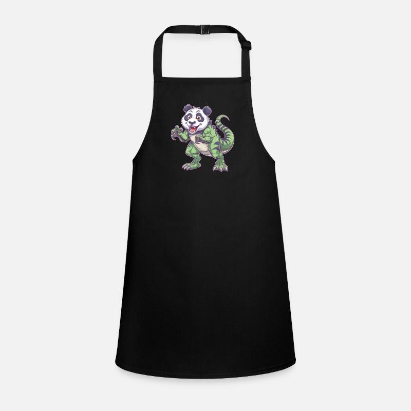 Dino Dinosaur T-Rex Panda Mythical Creature Whimsical Children's Apron