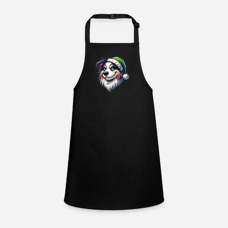 Australian Shepherd Christmas mischievous Children's Apron