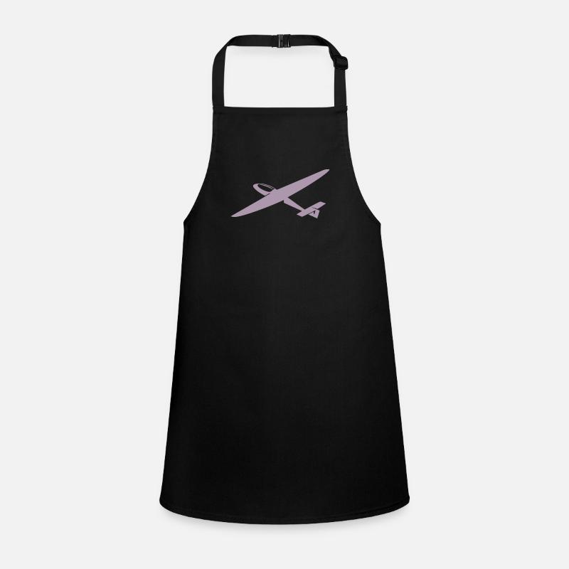Silhouette minimaliste de pilote de planeur Tablier Enfant