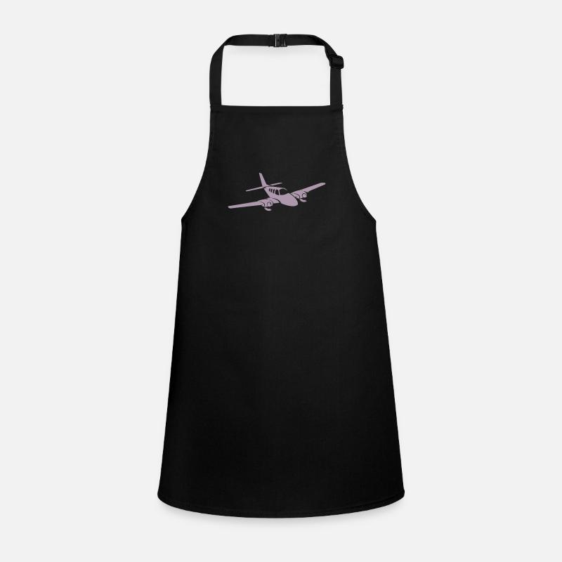 Silhouette d’avion à hélice minimaliste Tablier Enfant