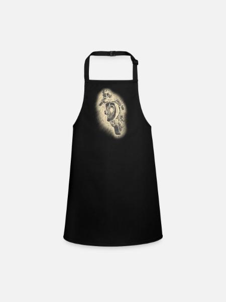 motorcycle - Children's Apron - black - Front
