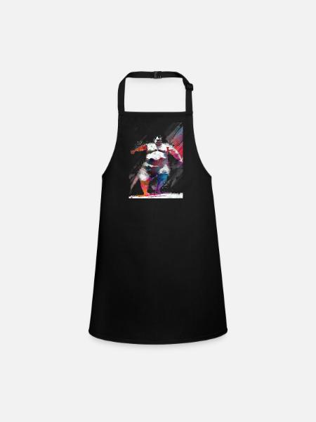 Art sportif de sumo #sumo - Tablier Enfant - noir - Devant