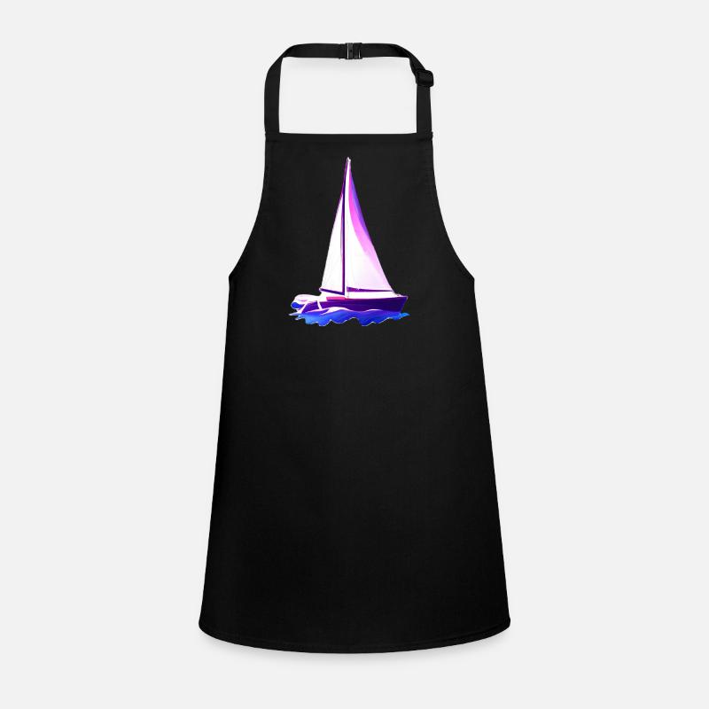 Sailing Sailing Sailing Sailing Sailboat Children's Apron