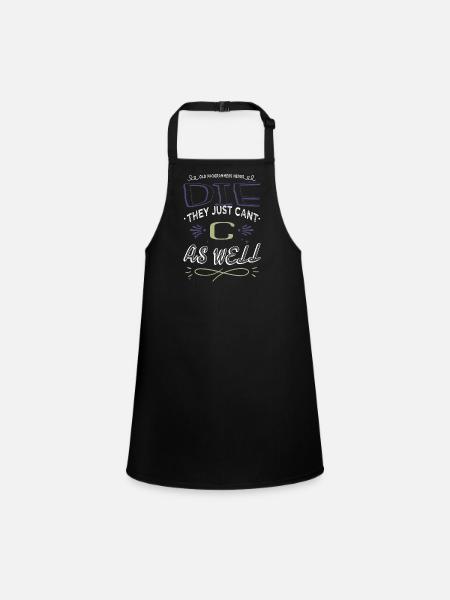 Cadeau Gamer Glitch Analyst Crypter le code de piratage - Tablier Enfant - noir - Devant