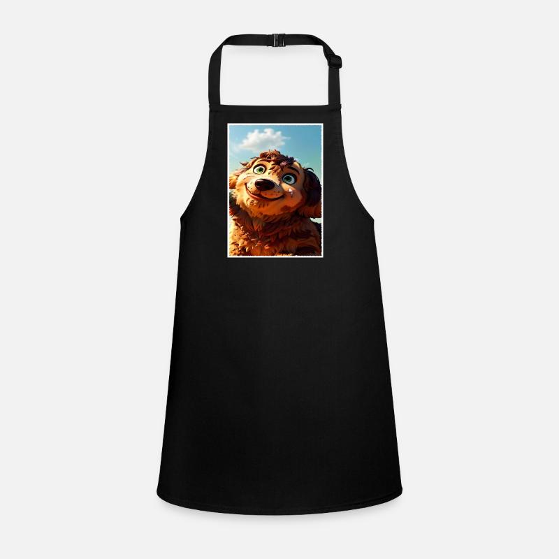 Un chiot brun-roux. Tablier Enfant