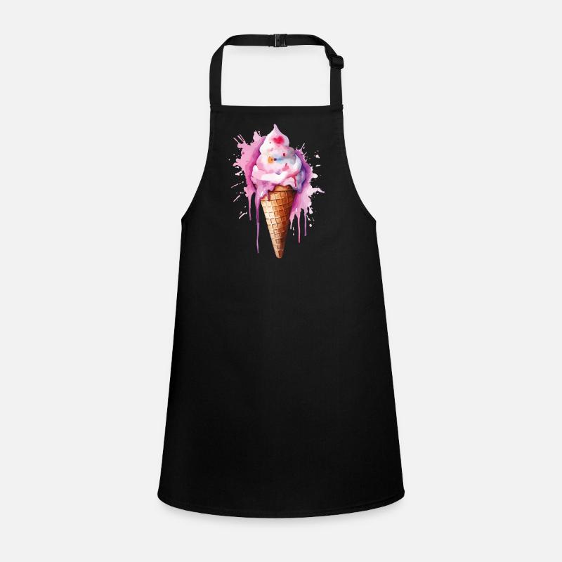 Wasserfarbe Eiscreme Tropfen Children's Apron
