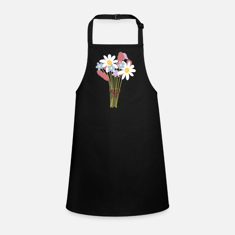 Pastell-Gänseblümchen-Bouquet-Illustration Schürze für Kinder