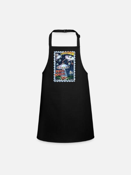 Message extraterrestre - Tablier Enfant - noir - Devant