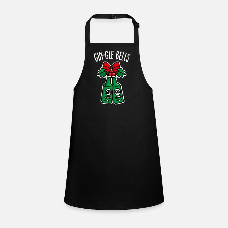 Gin-Gle bells jingle pun Natale festa per bere - Grembiuli per bambini - nero