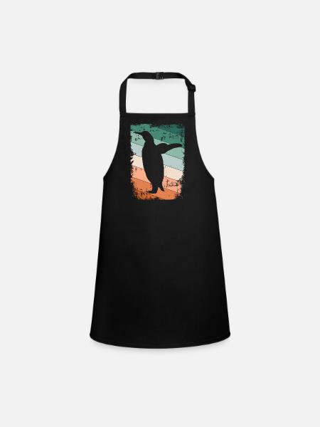 Pingouins - Tablier Enfant - noir - Devant