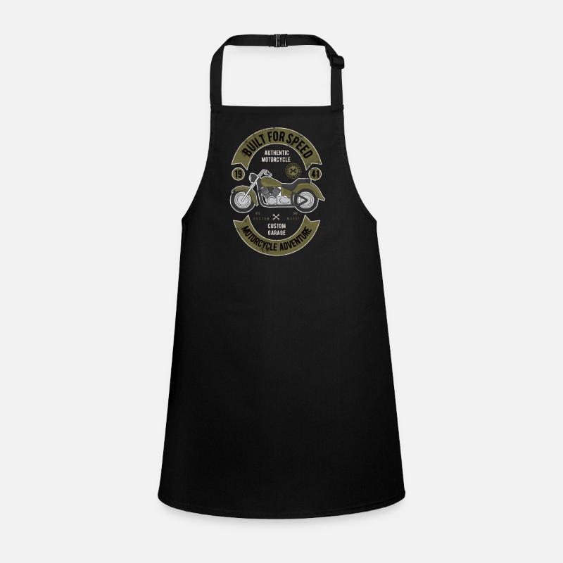 FAST MOTORCYCLE CHOPPER VINTAGE BIKER MOTIFS Children's Apron