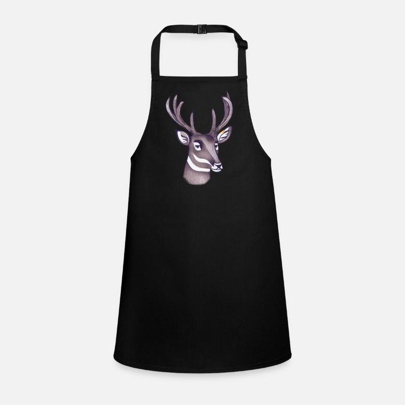 Deerhead en automne Cerf Bois de chèvre Faon 7 Tablier Enfant