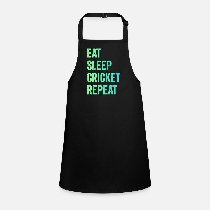 Eat Sleep Cricket repeat Children's Apron
