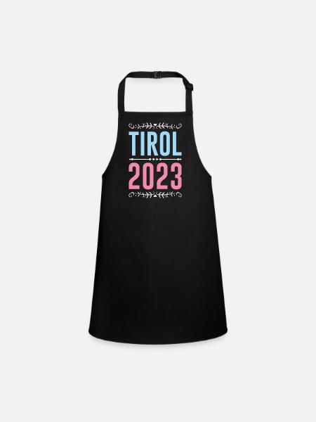Tyrol 2023 - Children's Apron - black - Front
