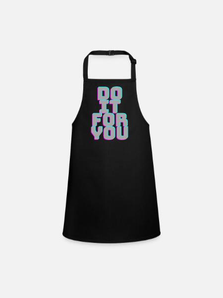 DoItForYou (FaitesPourVous) - Tablier Enfant - noir - Devant