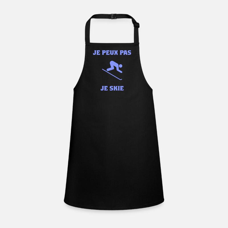 I CAN'T. SKI. SKI. RACKET. SNOW. SNOWBOARDING Children's Apron