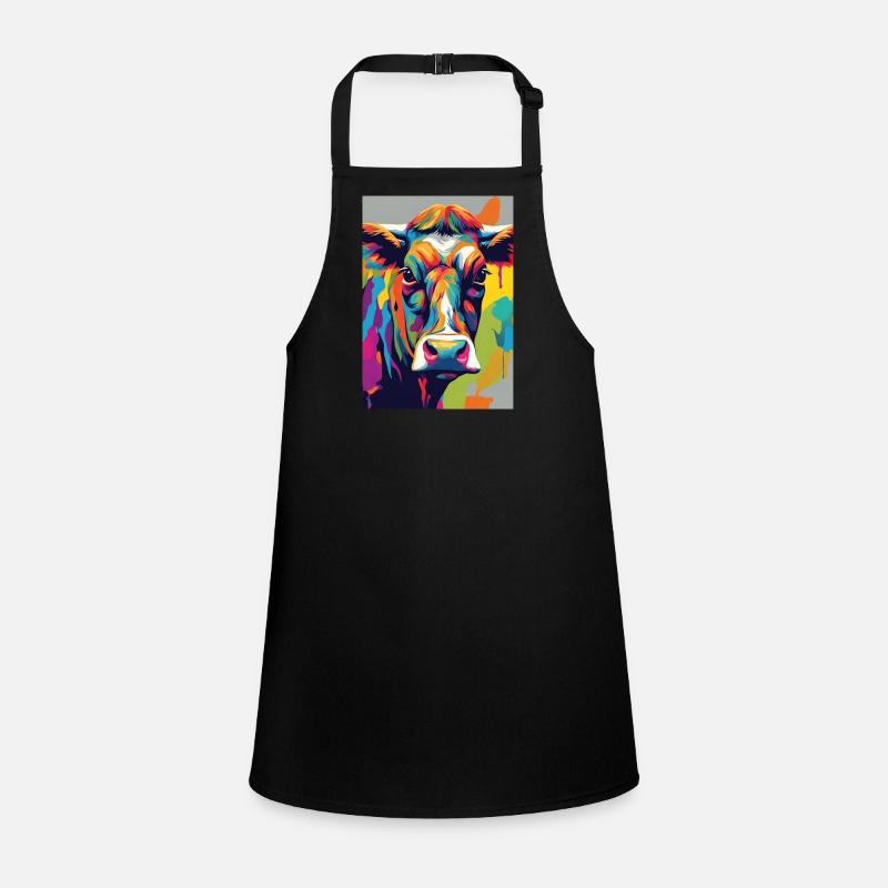 Cow skull colorful Children's Apron