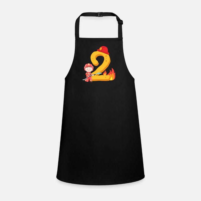Second Fire Brigade Birthday Firefighter for the 2nd Children's Apron