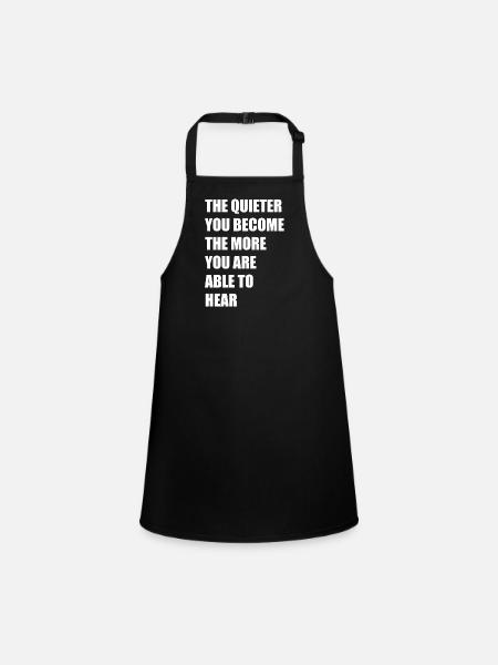 Motivational Quotes - Children's Apron - black - Front