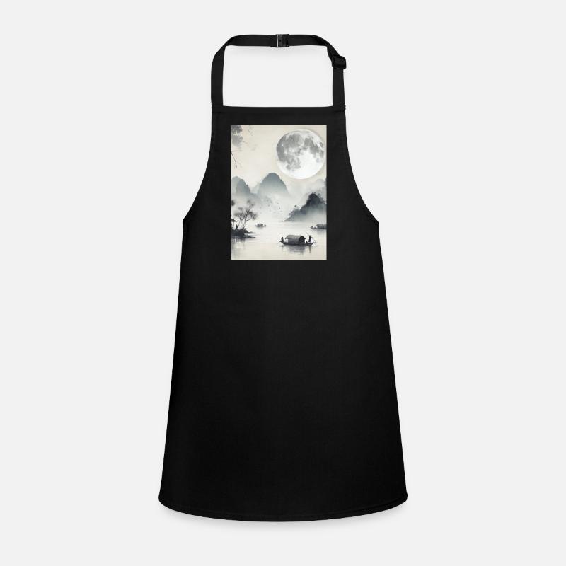 CHINESE FULL MOON SERENITY LANDSCAPE Children's Apron