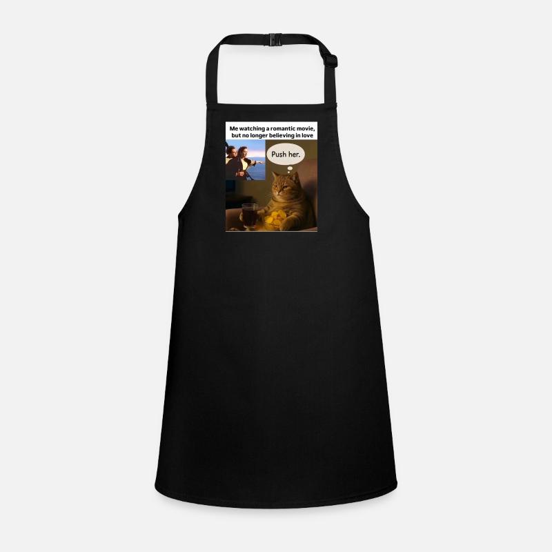 Cat Meme Push Romance Children's Apron