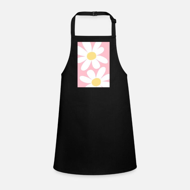 Rosa mit Blumen Schürze für Kinder