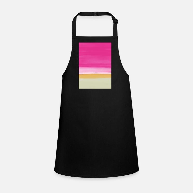 Line study pink yellow Children's Apron