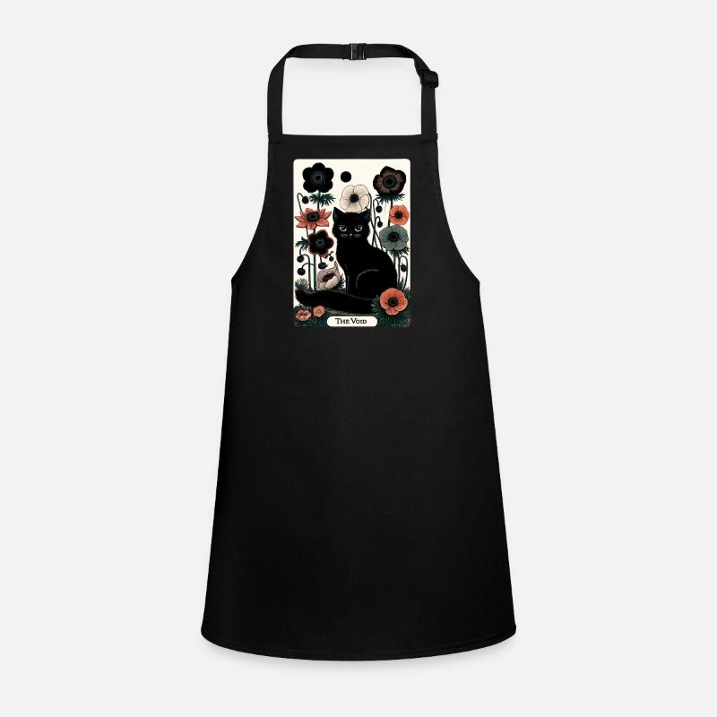 Void Cat in Bloom Tarot Children's Apron
