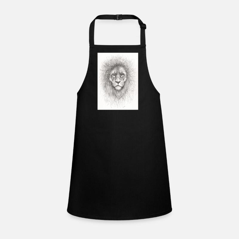 Very serious lion Children's Apron