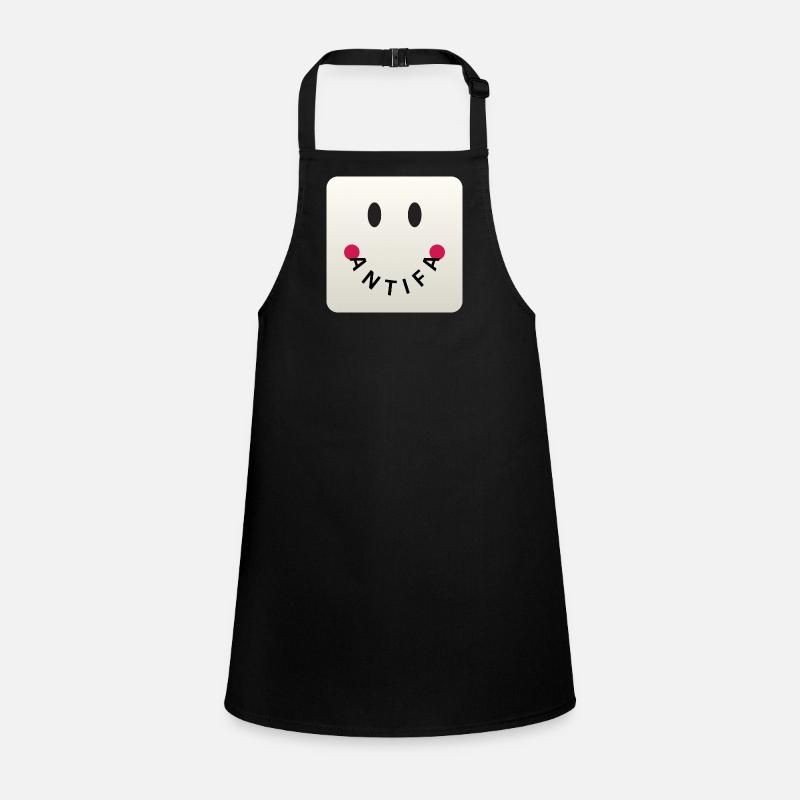 Friendly Antifa Greige | Gradient Design Smile Children's Apron
