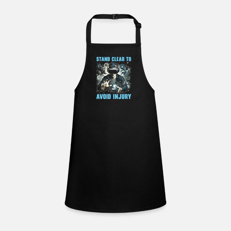 vr gamer vr gaming video game player nerd Children's Apron