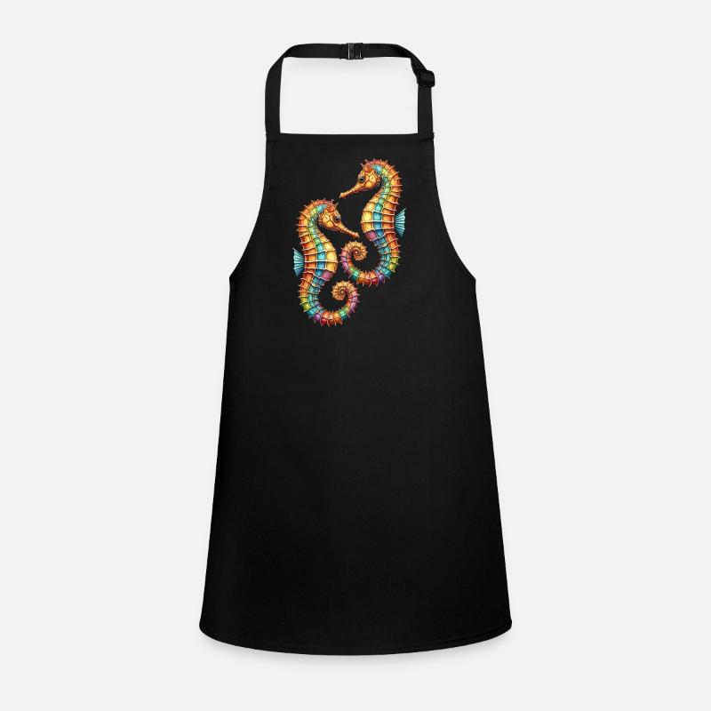 Two pretty decorative seahorses Children's Apron