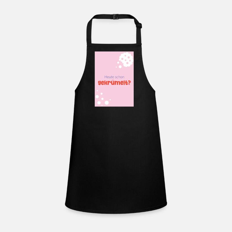Crumbled today? - Children's Apron - black