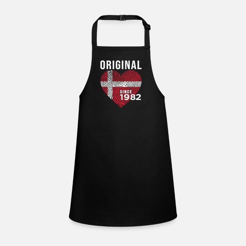 Anniversary 1982 Original Since 1982 Denmark Children's Apron
