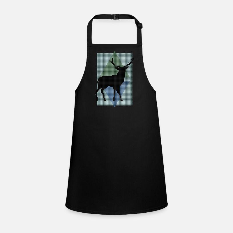 cerf - Tablier Enfant - noir