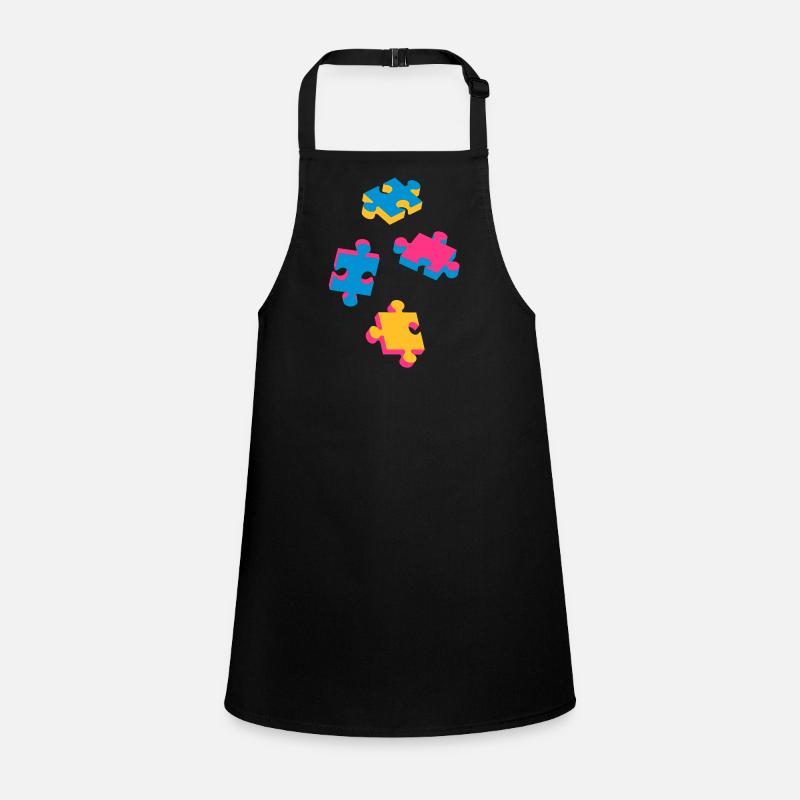four puzzle pieces Children's Apron