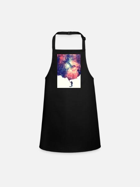Painting the universe - Handycase - Tablier Enfant - noir - Devant