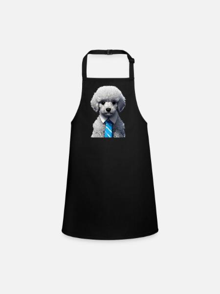 Poodle Dog Owner Poodle Puppy Puppy Dog Love Dog Love - Children's Apron - black - Front
