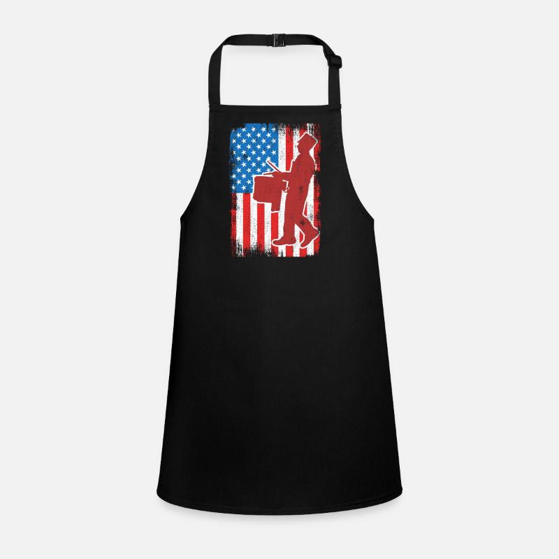 Drum 4th of July USA Children's Apron