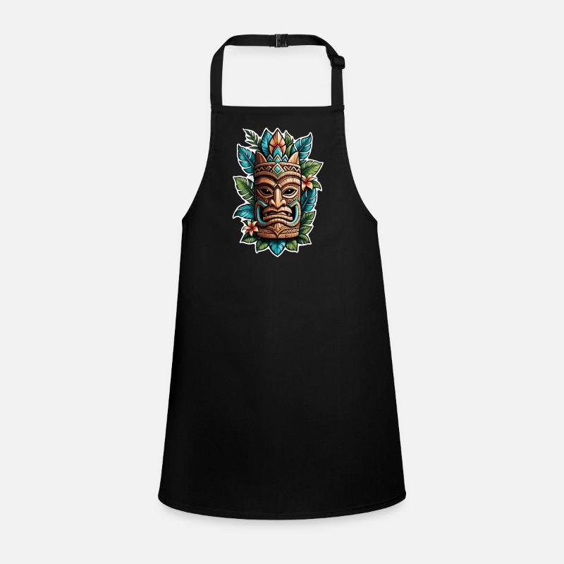 Tiki Beach - Polynesia Statue Children's Apron