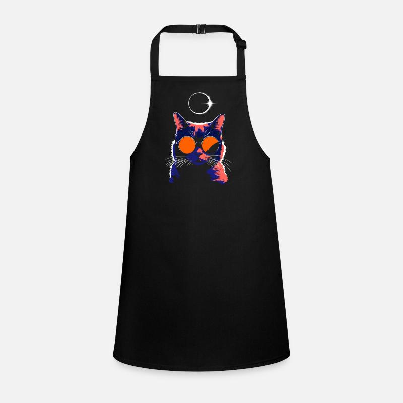 Cat Sunglasses Total Eclipse Cat Children's Apron