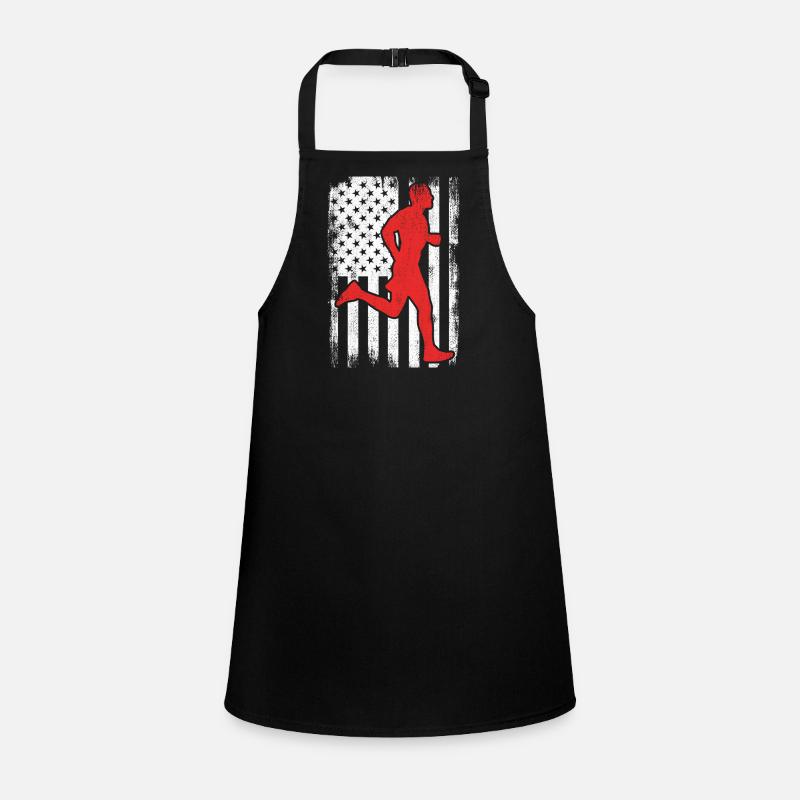 Patriotic US runner Children's Apron