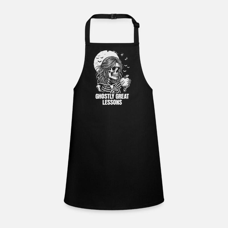Funny Teacher Skeleton Halloween Classroom Children's Apron