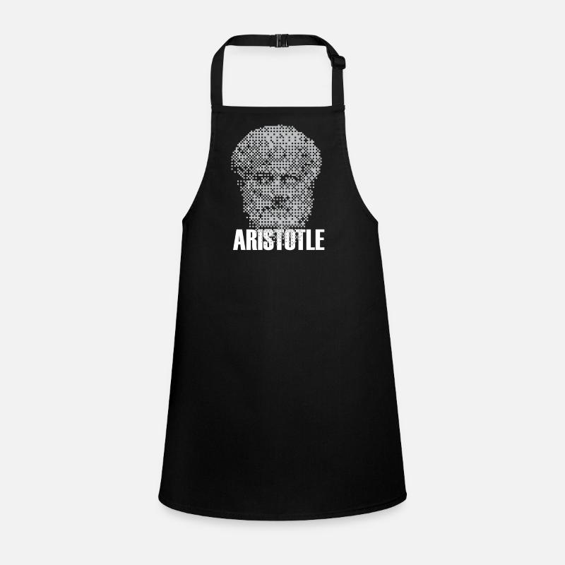 Pixel Aristotle Head Mosaic Children's Apron