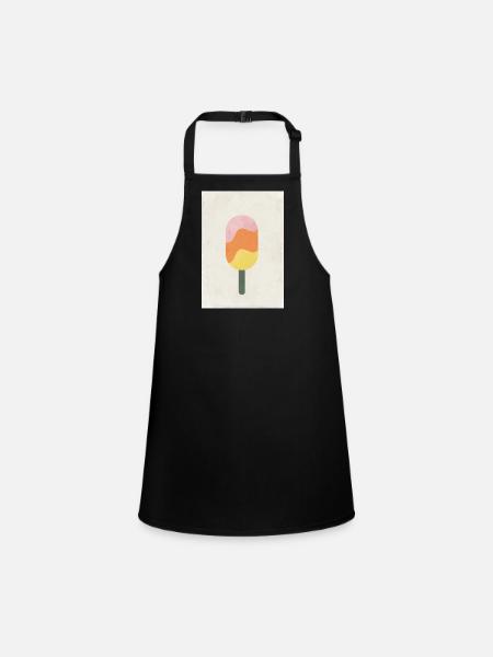 Glaces - Tablier Enfant - noir - Devant
