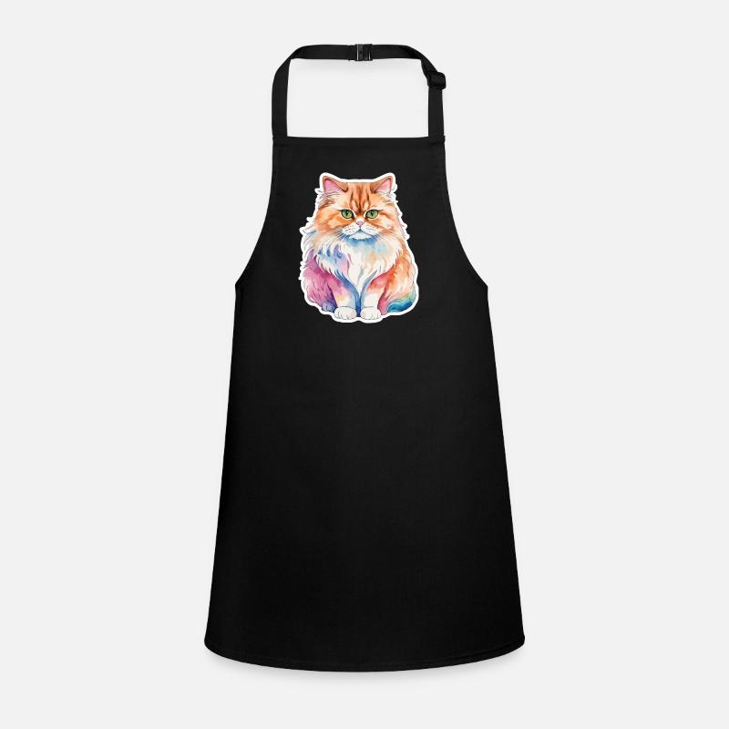 Aquarelles de chat persan Tablier Enfant