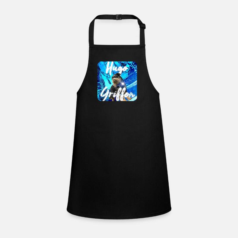 HuggieGriffon Blue Square Children's Apron