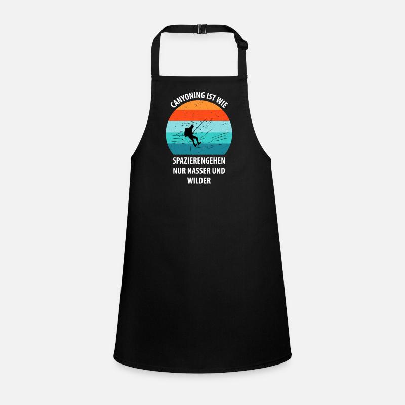 Canyoning Bergsteigen Klettern Wandern Berge Schürze für Kinder